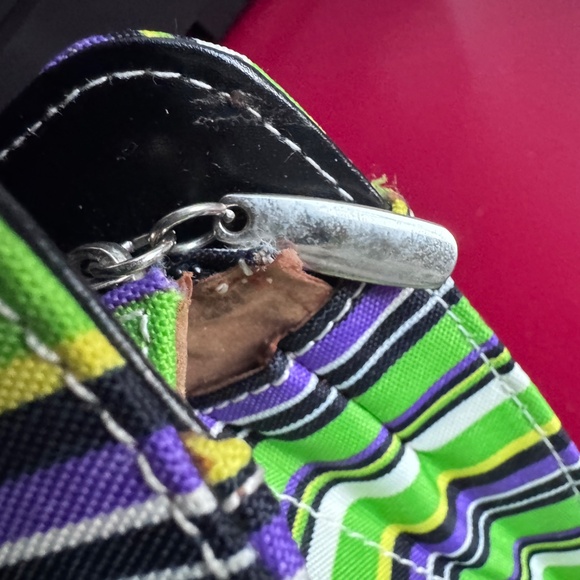 Kate Spade Multicolor Striped Tote Purse HandBag, Excellent Condition! - Picture 9 of 12